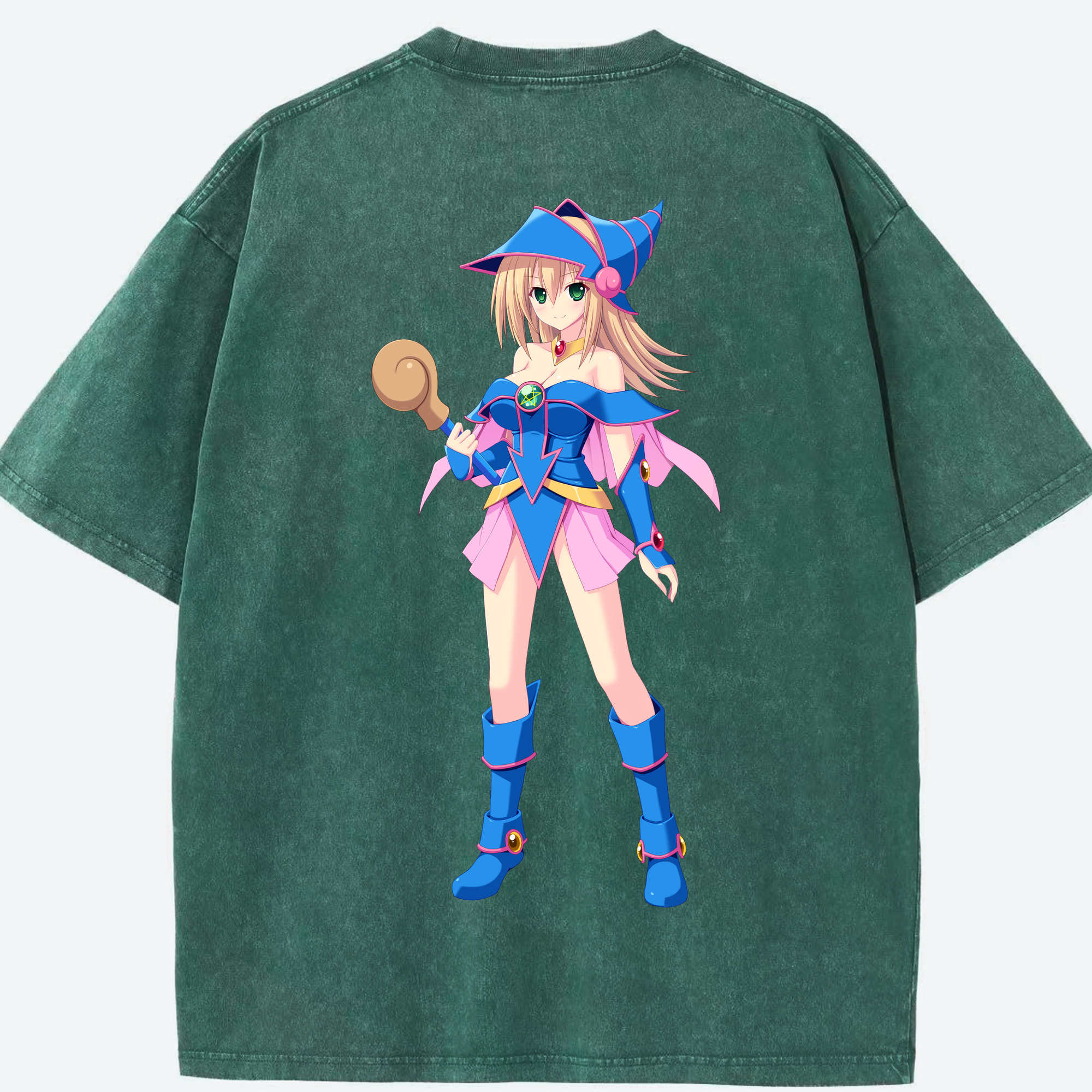 （画像用） 遊☆戯☆王 Yu-Gi-Oh! 綿100% ヴィンテージ風 半袖Tシャツ（背面プリント）
